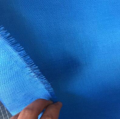生产优质防火布 卷帘门防火布 蓝色玻璃纤维防火布