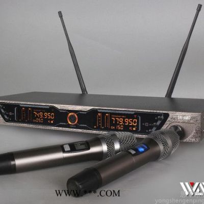 WSING咏盛SN-680 一拖二无线话筒KTV系列演出麦克风**适用于KTV包房，会议室，学校工程，演出等