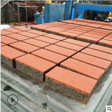 水泥制品厂批发彩砖透水砖定做多种规格路面砖人行道砖花砖广场砖